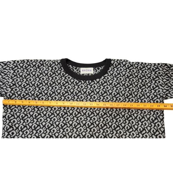 Brora Scottish Cashmere Jumper Sweater Print Pullover Women's Size 8 - 10 - Picture 9 of 11
